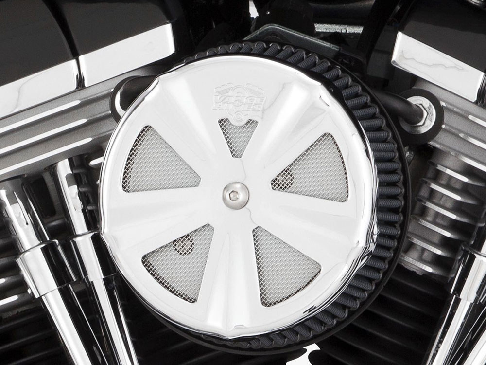 Vance and Hines VO2 Skullcap Crown – Chrome. Fits Vance & Hines VO2 Naked Air Intake