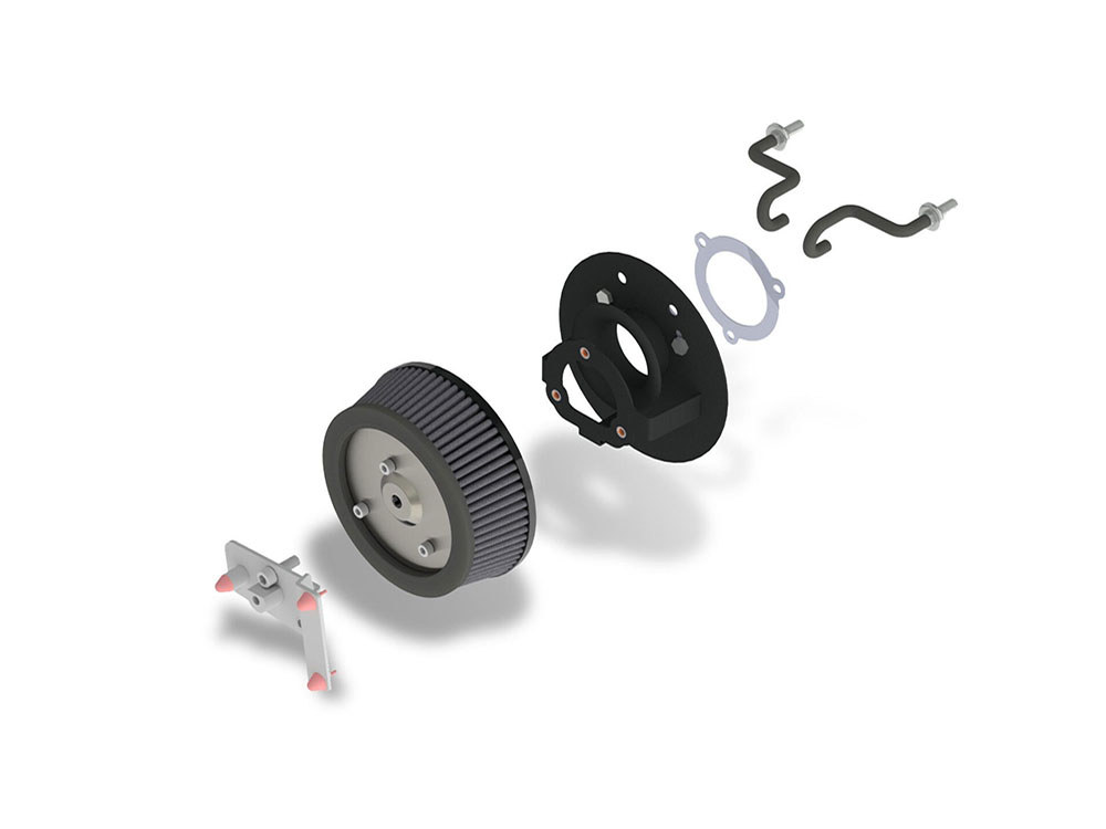 Vance and Hines VO2 Naked Air Cleaner Kit. Fits Touring 2017-2024 & Softail 2018-2024