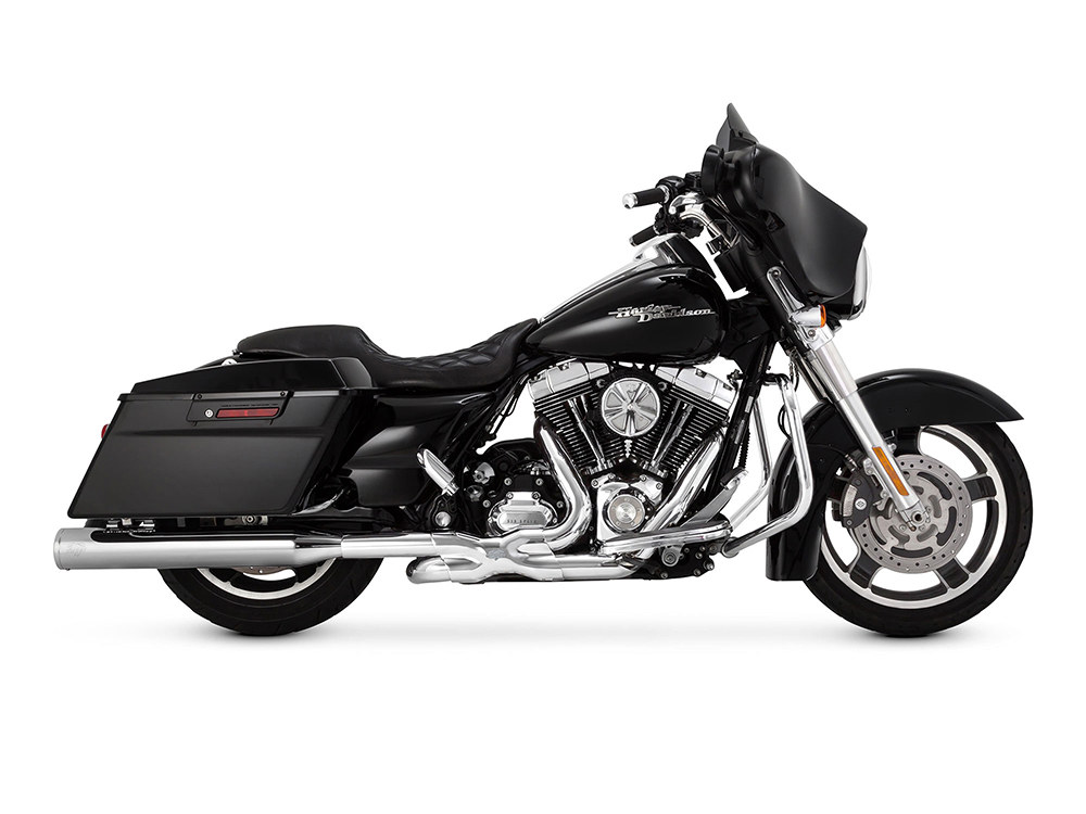 Vance and Hines Power Duals Right Side Tuck & Under Headers – Chrome. Fits Touring 2009-2016