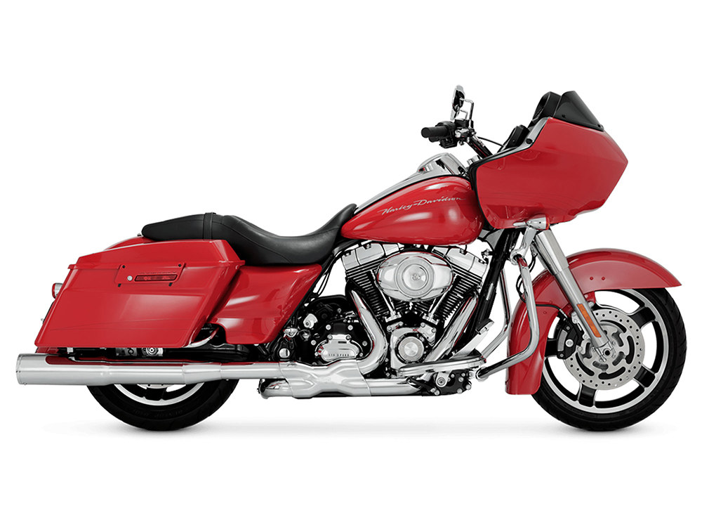 Vance and Hines 4.5in. Hi-Output Slip-On Mufflers – Chrome. Fits Touring 1995-2016