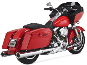 Vance and Hines 4.5in. Hi-Output Slip-On Mufflers – Chrome. Fits Touring 1995-2016 Vance and Hines 4.5in. Hi-Output Slip-On Mufflers – Chrome. Fits Touring 1995-2016
