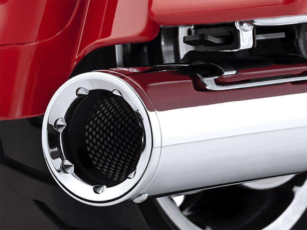 Vance and Hines 4.5in. Hi-Output Slip-On Mufflers – Chrome. Fits Touring 2017up