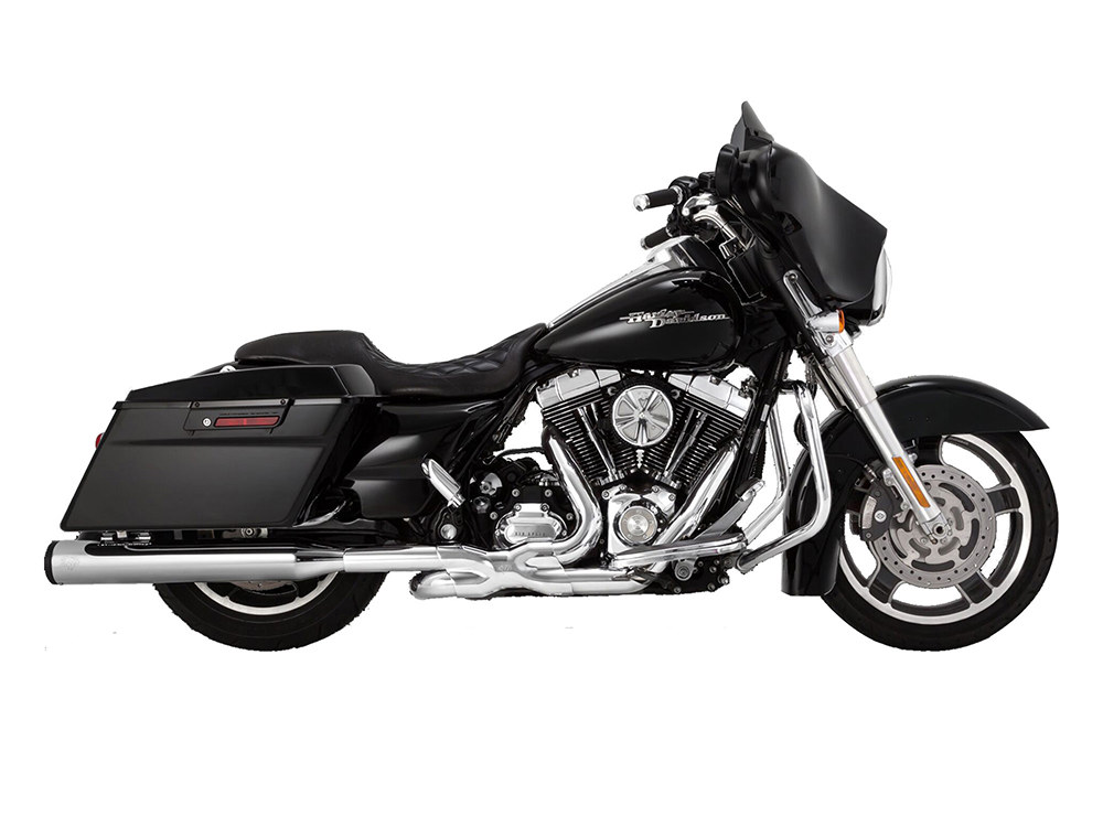 Mufflers; FLH%2717up Chr w/Blk 4
