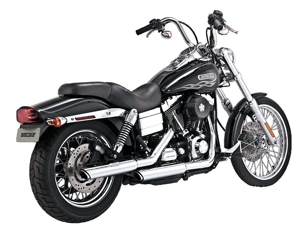 Mufflers; FXD%2795-17 Twin Slash Chr