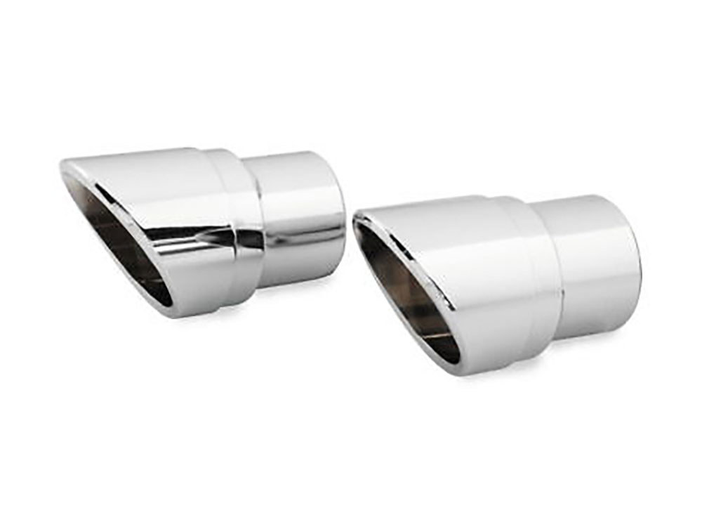 Vance and Hines Slash Cut End Caps – Pair. Fits Vance & Hines Big Shots & Big Shots Long Exhaust