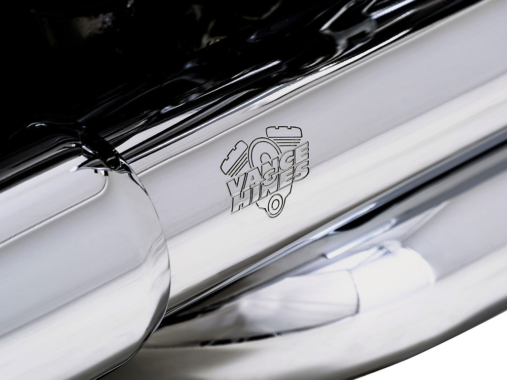 Vance and Hines Dresser Duals Right Side Tuck & Under Headers – Chrome. Fits Touring 2017up