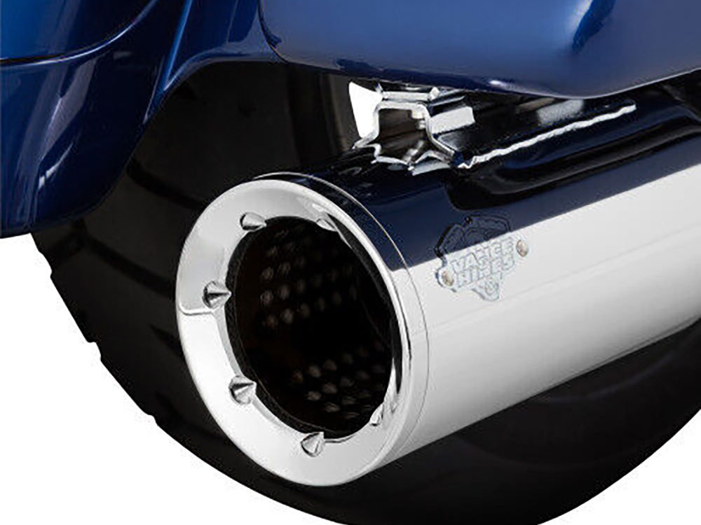Vance and Hines Pro Pipe 2-into-1 Exhaust – Chrome. Fits Touring 2017up