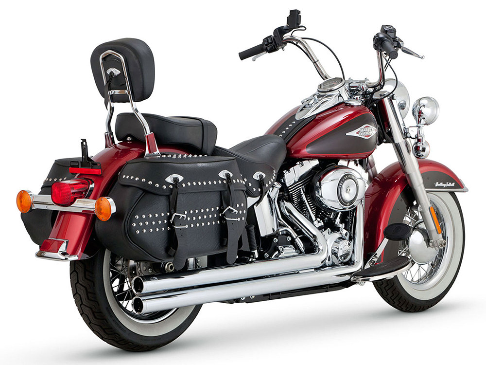 Vance and Hines Big Shots Long Exhaust – Chrome. Fits Softail 1986-2017 Non-240 Tyre Models
