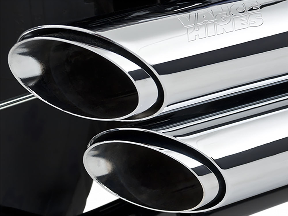 Vance and Hines Shortshots Staggered Exhaust – Chrome. Fits Yamaha V-Star XVS650 1998-2019