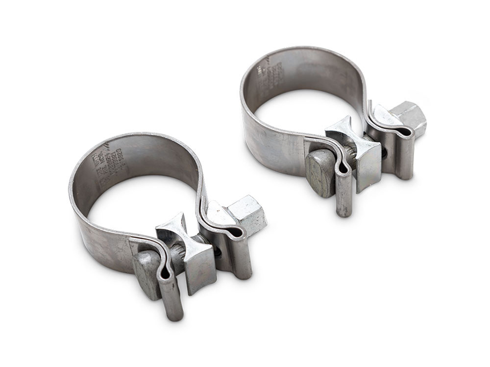 Vance and Hines Exhaust Clamps. Muffler to Header. Fits Big Twin 1995-2016 & Sportster 1995-2021.
