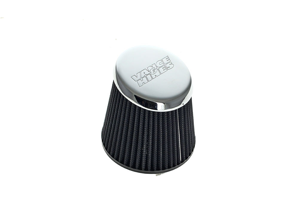 Vance and Hines Air Filter Element – Chrome End Cap. Fits VO2 Falcon Air Cleaners
