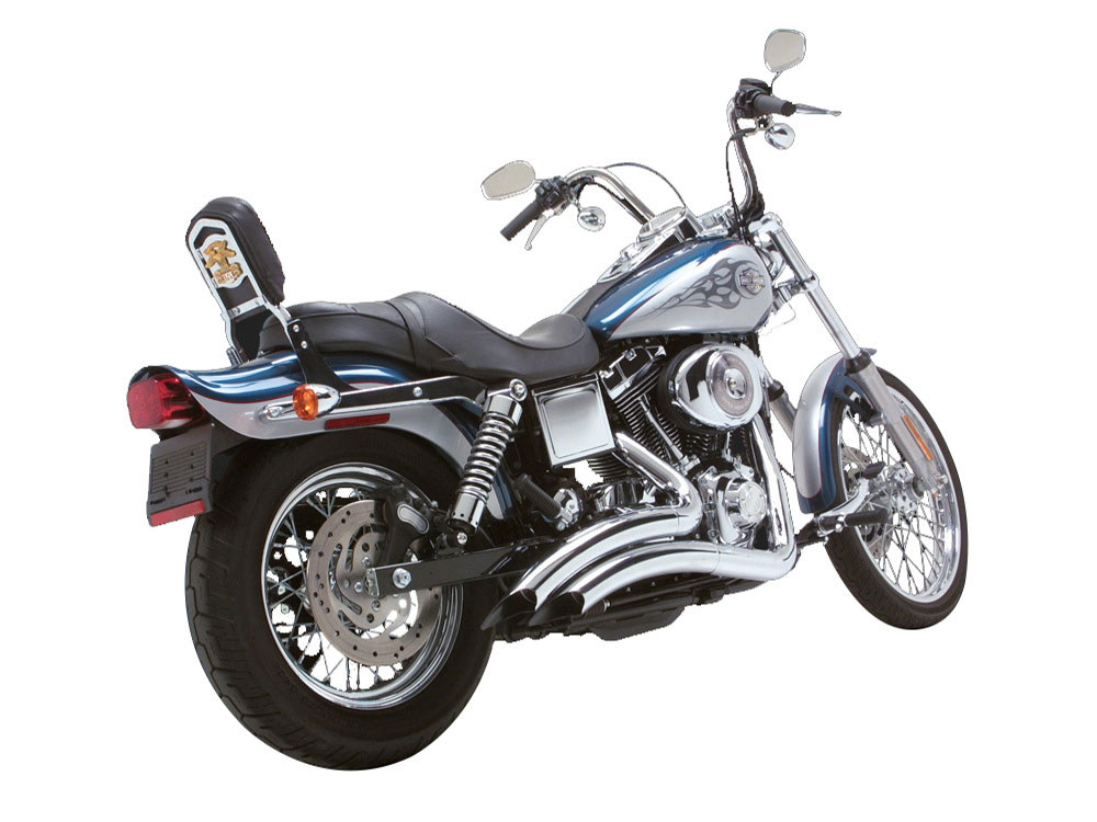 Vance and Hines Big Radius Exhaust – Chrome. Fits Dyna 1991-2005.