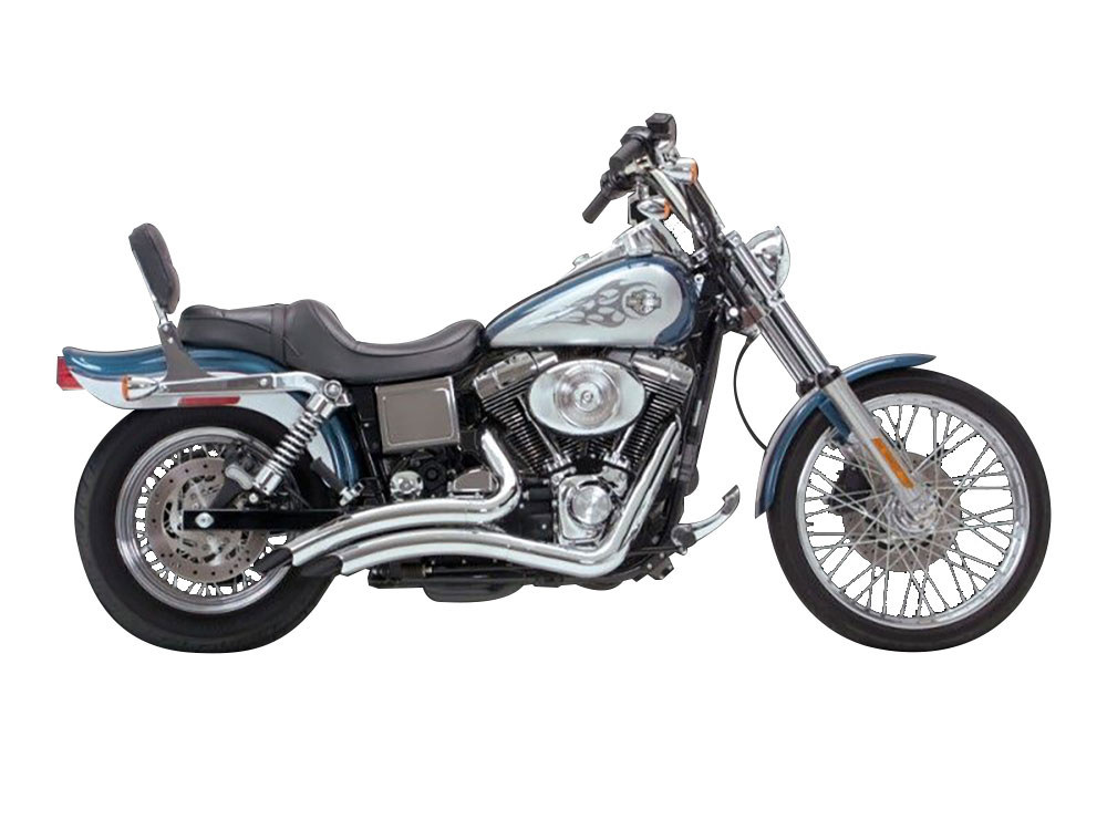 Vance and Hines Big Radius Exhaust – Chrome. Fits Dyna 1991-2005.