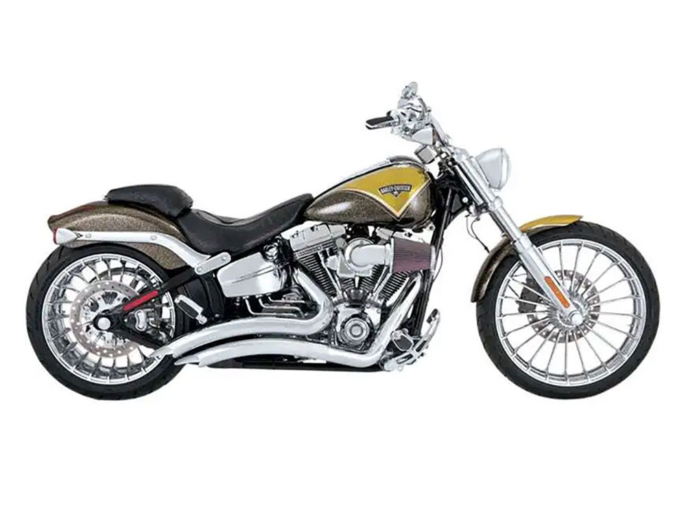 Vance and Hines Big Radius Exhaust – Chrome. Fits Softail Breakout 2013-2017