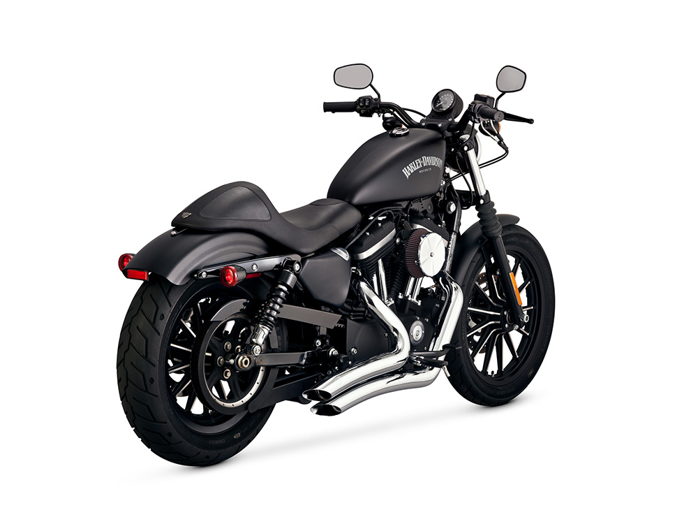 Vance and Hines Big Radius Exhaust – Chrome. Fits Sportster 2014-2021