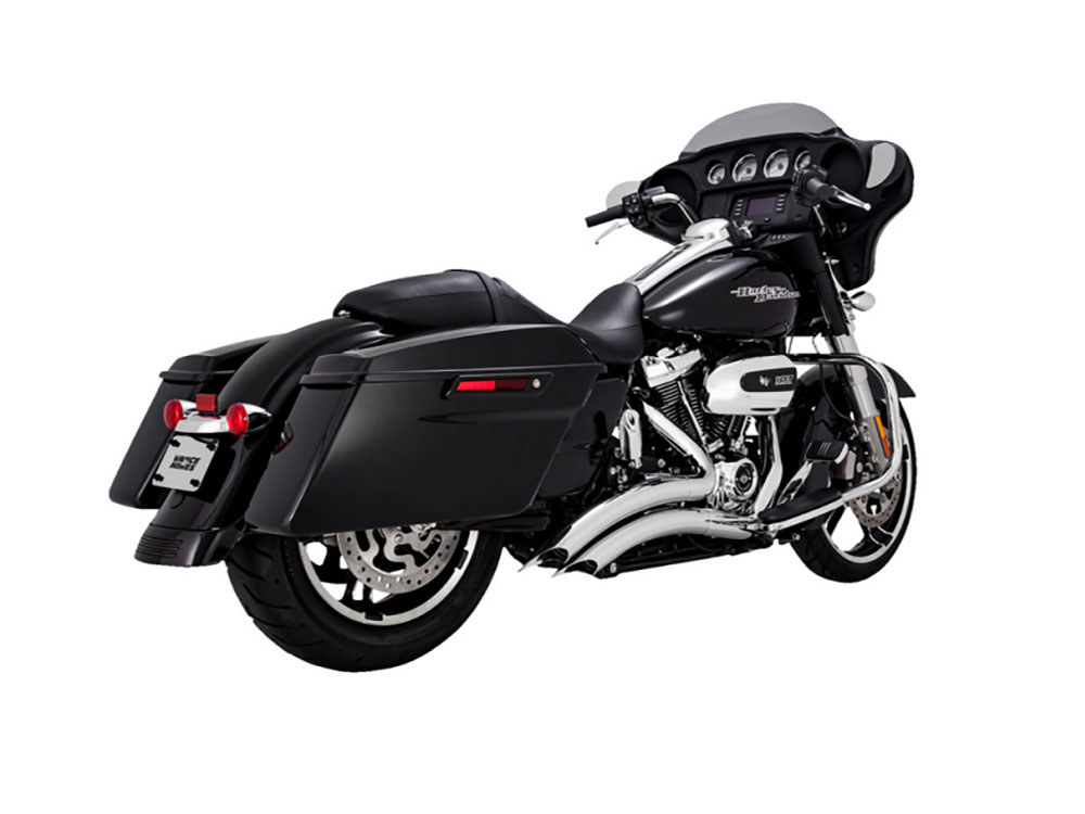 Vance and Hines Big Radius Exhaust – Chrome. Fits Touring 2017up