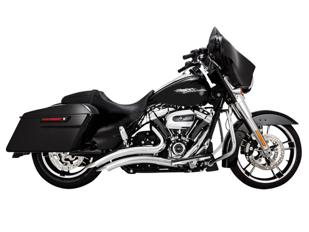 Vance and Hines Big Radius Exhaust – Chrome. Fits Touring 2017up