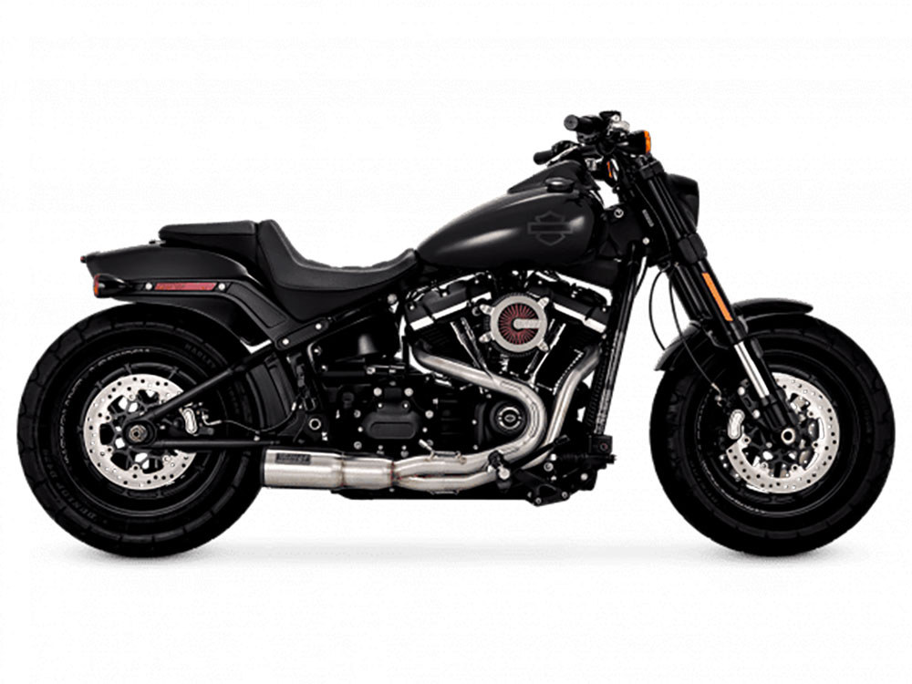 Vance and Hines Hi-Output 2-into-1 Exhaust – Stainless Steel. Fits Softail 2018-2024 Non-240 Tyre Models