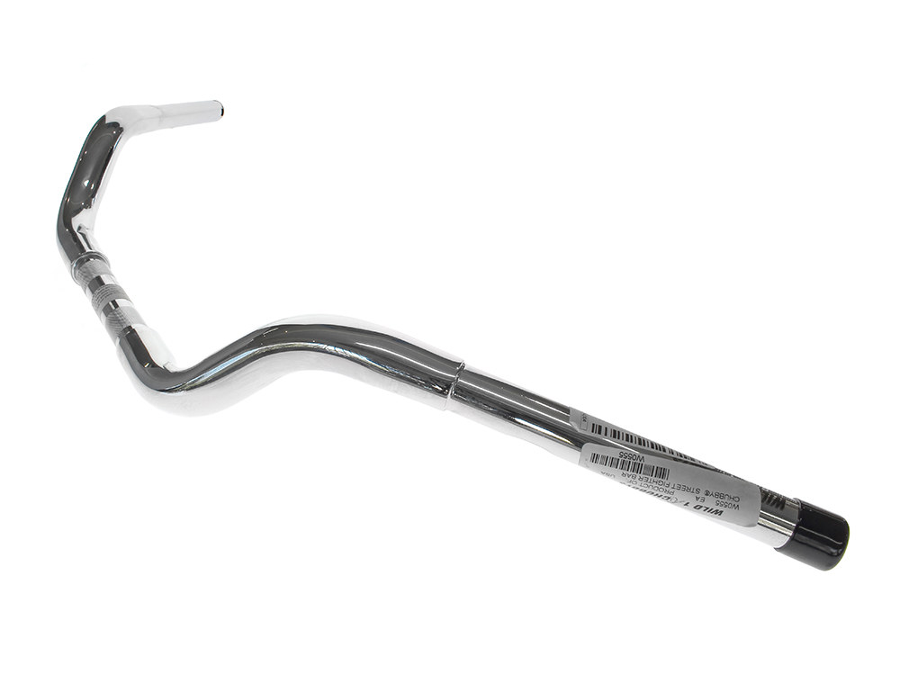 WILD 1 HANDLEBARS 1-1/4in. Chubby Street Fighter Handlebar – Chrome.