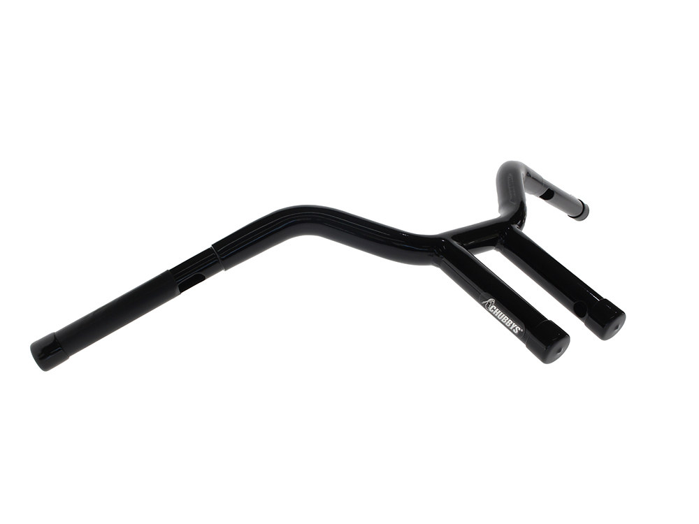 WILD 1 HANDLEBARS 10in. x 1-1/4in. Chubby Psycho Street Fighter Handlebar – Gloss Black.