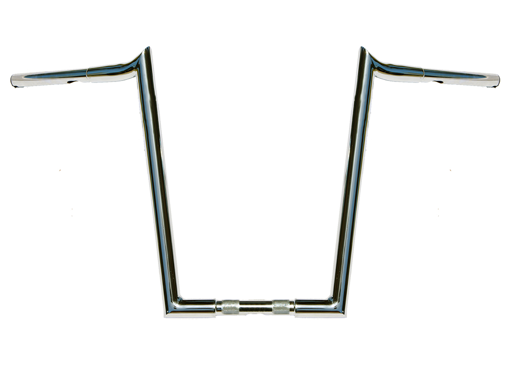 WILD 1 HANDLEBARS 16in. x 1-1/4in. Chubby Hooked Ape Hanger Handlebar – Chrome.