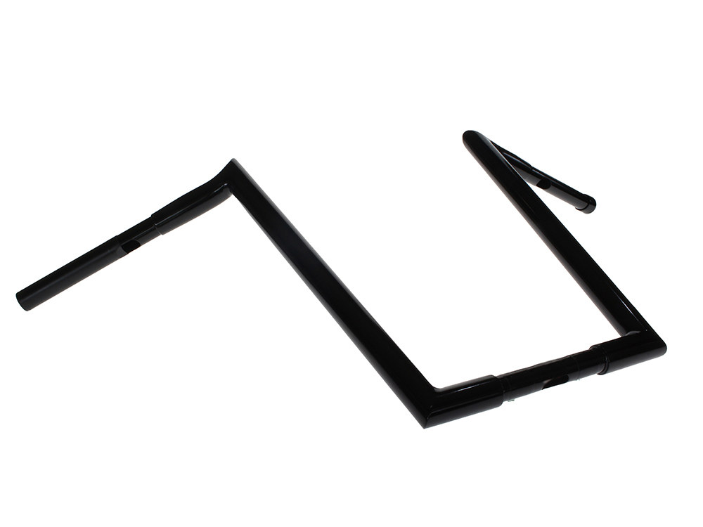 WILD 1 HANDLEBARS 16in. x 1-1/4in. Chubby Hooked Ape Hanger Handlebar – Gloss Black.