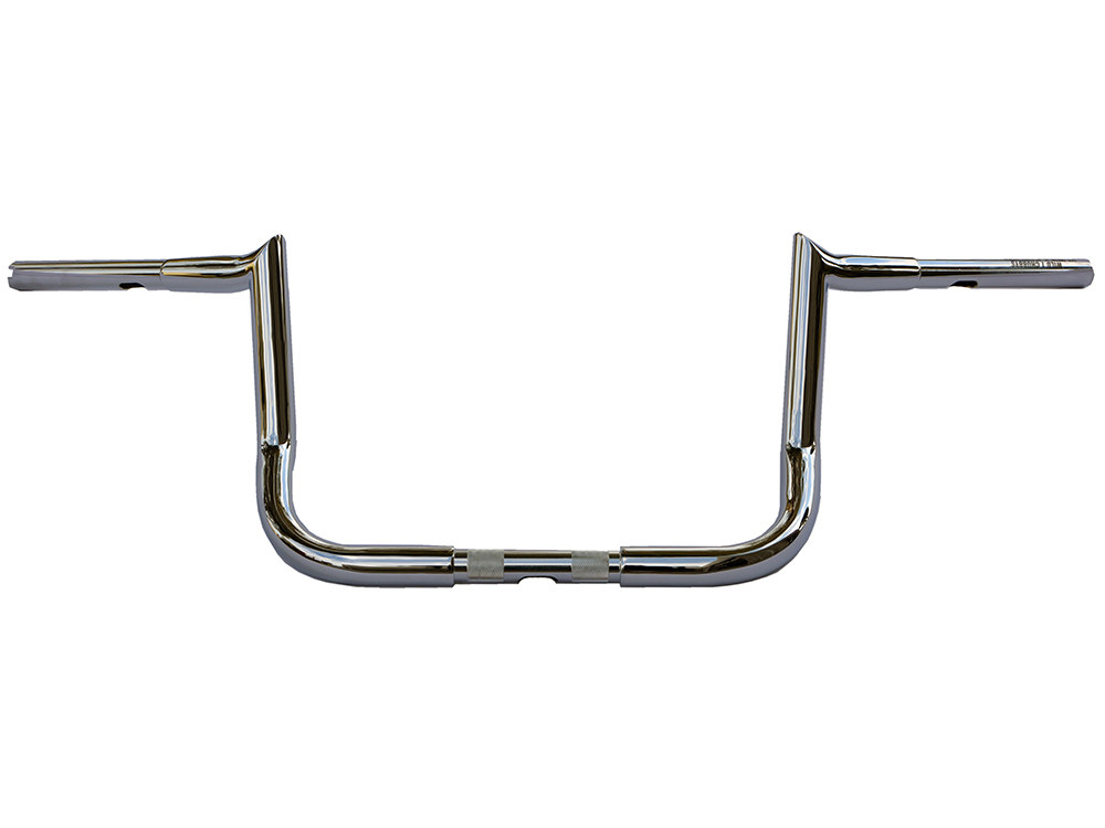 WILD 1 HANDLEBARS 10in. x 1-1/4in. Chubby Bagger Hooked Ape Hanger Handlebar – Chrome. Fits Ultra Models 1996-2024 and Street Glide 1996-2023