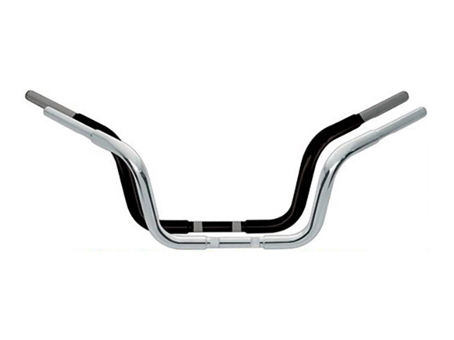 WILD 1 HANDLEBARS 8-1/2in. x 1-1/4in. Chubby Ape Hanger Handlebar – Chrome.