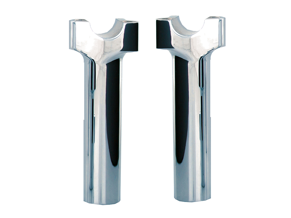 WILD 1 HANDLEBARS 6in. Tall Risers with 1-1/4in. Thick Base – Chrome. Fits 1in. Handlebar.
