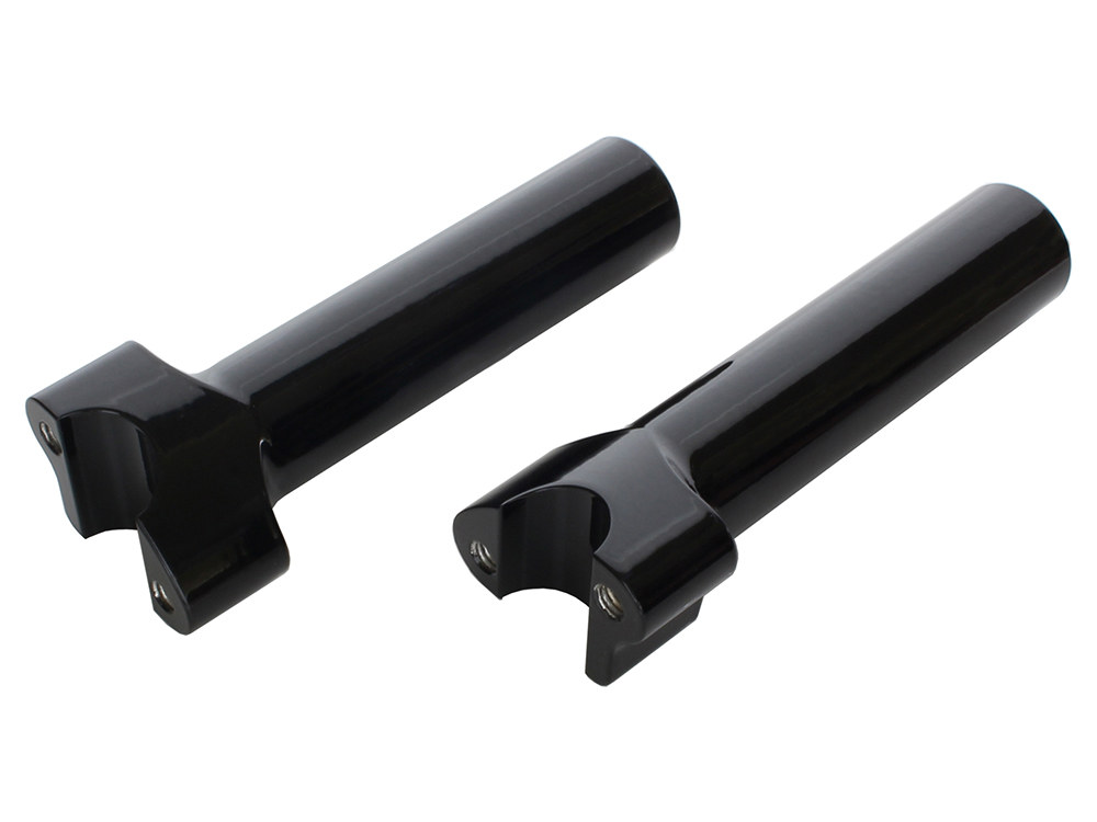WILD 1 HANDLEBARS 6in. Tall Risers with 1-1/4in. Thick Base – Gloss Black. Fits 1in. Handlebar.