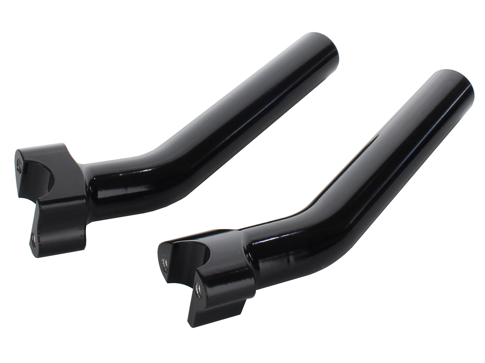 WILD 1 HANDLEBARS 9-1/2in. Pullback Risers with 1-1/4in. Thick Base – Gloss Black. Fits 1in. Handlebar.