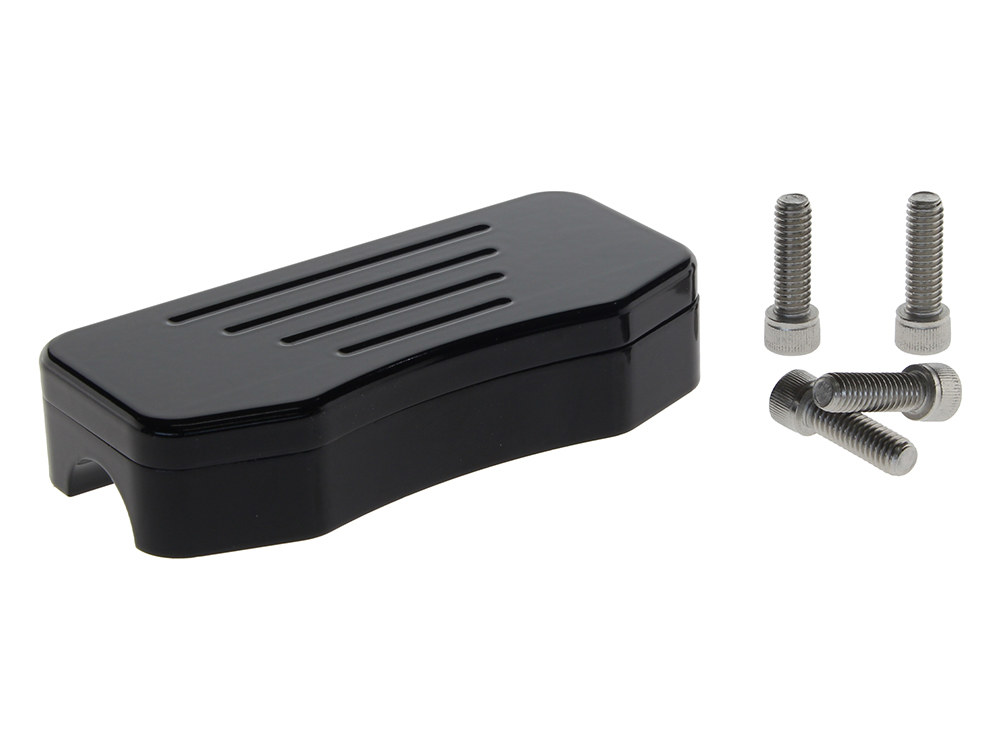 WILD 1 HANDLEBARS Handlebar Milled Top Clamp with Hidden Bolts – Gloss Black.