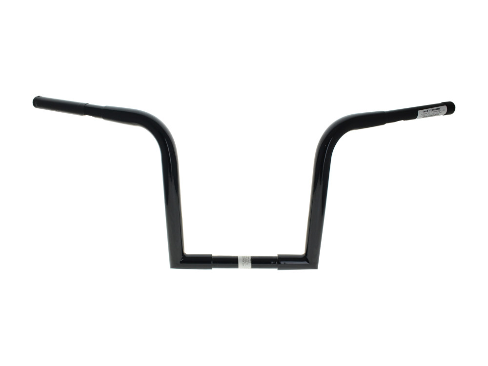 WILD 1 HANDLEBARS 12in. x 1-1/4in. Chubby OutlawZ Ape Hanger Handlebar with Narrow Bottom – Gloss Black.
