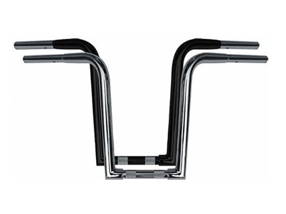 WILD 1 HANDLEBARS 14in. x 1-1/4in. Chubby OutlawZ Ape Hanger Handlebar with Narrow Bottom – Chrome.