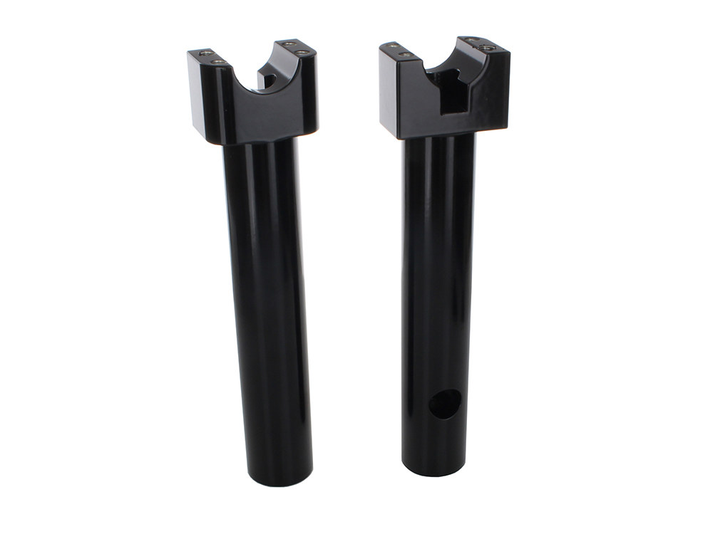 WILD 1 HANDLEBARS 10in. Tall Savage Risers with Top Clamp – Gloss Black. Fits 1-1/4in. Handlebar.