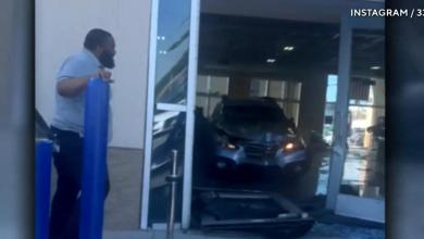 8 injured when man rams SUV into California car dealership 8 injured when man rams SUV into California car dealership
