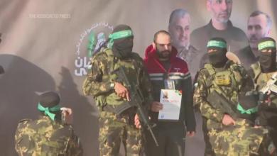 Hamas hands over two Israeli hostages in southern Gaza Hamas hands over two Israeli hostages in southern Gaza
