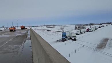 Highway Forced Shut After Blizzard Pulls Down Powerlines Highway Forced Shut After Blizzard Pulls Down Powerlines