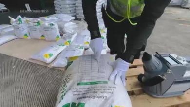 Colombian police seize 8.2 tons of cocaine intended for shipment to Europe Colombian police seize 8.2 tons of cocaine intended for shipment to Europe