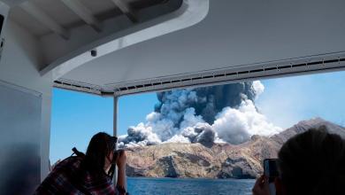 Judge overthrows conviction of owners of New Zealand island volcano where 22 died in an eruption Judge overthrows conviction of owners of New Zealand island volcano where 22 died in an eruption