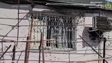 Aftermath of deadly Russian shelling of Ukrainian city of Kherson Aftermath of deadly Russian shelling of Ukrainian city of Kherson