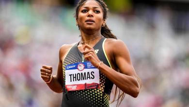 Olympian Gabby Thomas says a group of men have been following her at airports Olympian Gabby Thomas says a group of men have been following her at airports