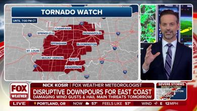 Tornado Watch posted in Midwest as dangerous severe weather threat gets underway Tornado Watch posted in Midwest as dangerous severe weather threat gets underway
