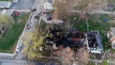 Gas explosion levels a home in a Kansas City suburb after a gas main is hit Gas explosion levels a home in a Kansas City suburb after a gas main is hit
