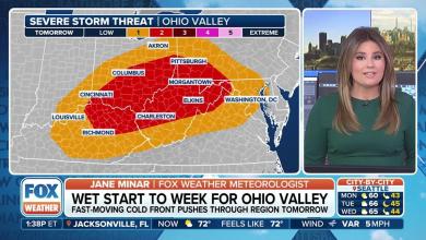 Millions in Ohio Valley brace for early-week severe thunderstorm threat Millions in Ohio Valley brace for early-week severe thunderstorm threat