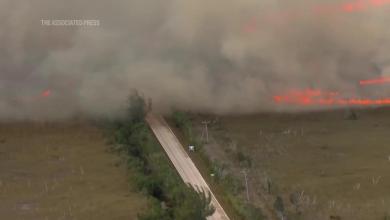 Large brush fire, smoky conditions shut down road leading in and out of Florida Keys Large brush fire, smoky conditions shut down road leading in and out of Florida Keys