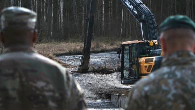 US armored vehicle missing in Lithuania pulled from swamp but fate of 4 soldiers is still unknown US armored vehicle missing in Lithuania pulled from swamp but fate of 4 soldiers is still unknown