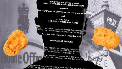 Albanian criminal’s deportation halted over son’s distaste for chicken nuggets Albanian criminal’s deportation halted over son’s distaste for chicken nuggets