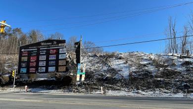 Trees coming down to make way for Route 715 alignment at Route 611 in Pocono Township Trees coming down to make way for Route 715 alignment at Route 611 in Pocono Township