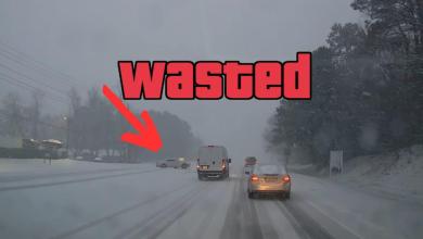 Camaro Gets Stuck In Atlanta Snowstorm Camaro Gets Stuck In Atlanta Snowstorm